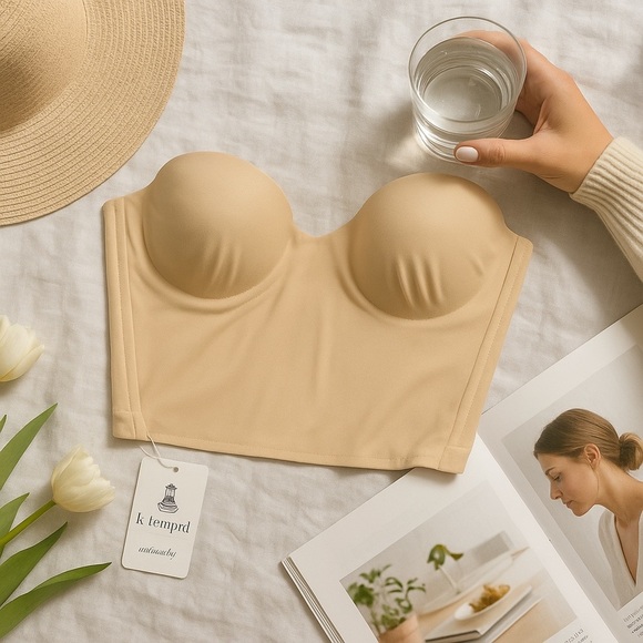 B.tempt’d by Wacoal Women’s Beige Strapless Bustier Bra, Size 32B, NWT - Picture 2 of 5